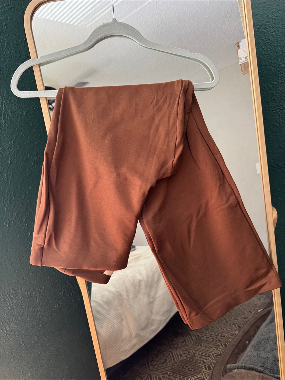 Elie Tahari Warm Brown Tailored Pants with built-in Tummy Compression